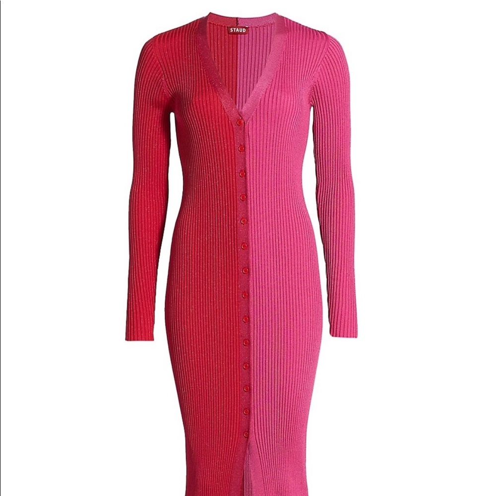 Brand New With Tags - Designer Staud Shoko Colorblock Dress